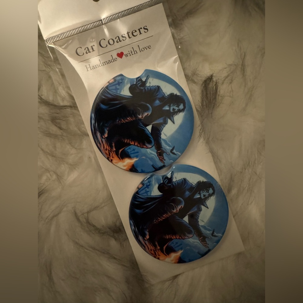 The Crow Car Coasters